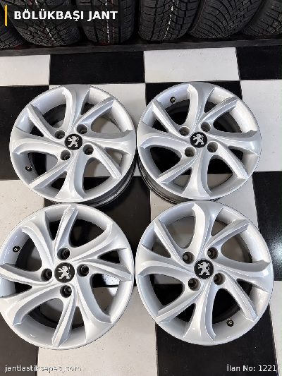 15 4x108 ORJİNAL PEUGEOT JANT TAKIMI HATASIZ