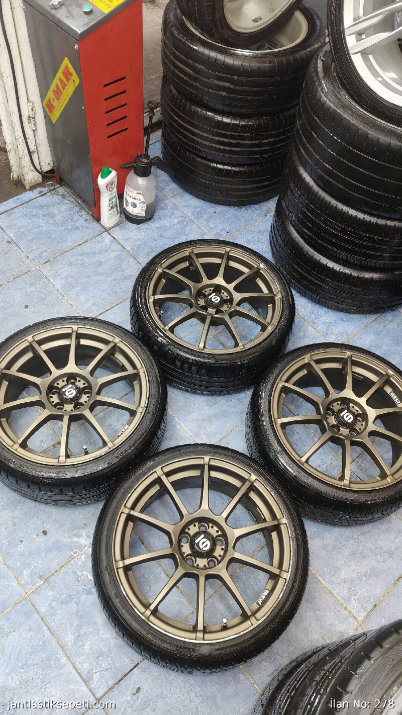 17 inç 5*100 SPARCO jant lastik sıfır gibi set
