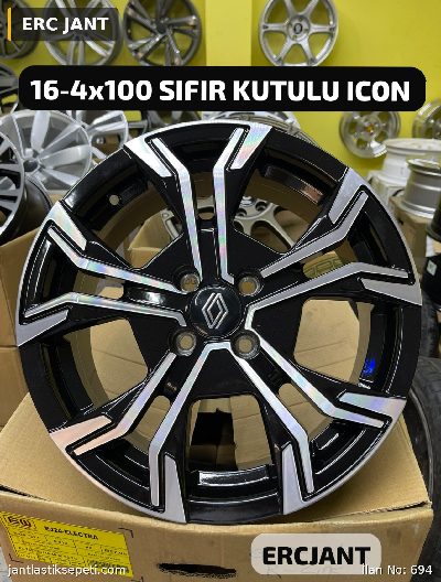 ERCJANT 16-4x100 SIFIR KUTULU RENAULT DACIA JANT TAKIM