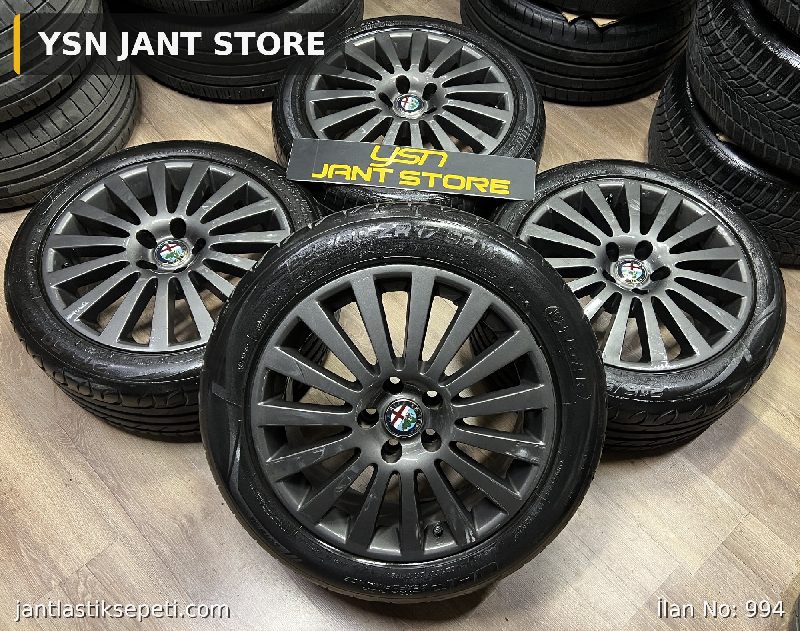 17 ALFA ROMEO ORJİNAL JANT LASTİK HATASI 5x110 